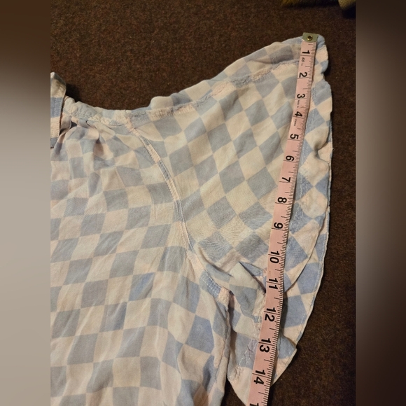 We The Free Pink And Purple Checker Oversized Shirt Size Large - Picture 9 of 12